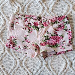 Vintage Vanilla Star Pink Floral Shorts Size 3